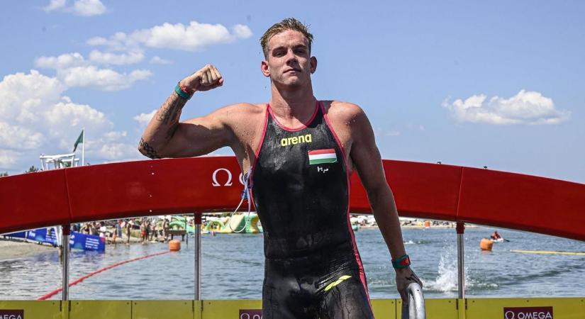 Rasovszky Kristóf aranyérmes 10 kilométeren a nyíltvízi úszó Eb-n