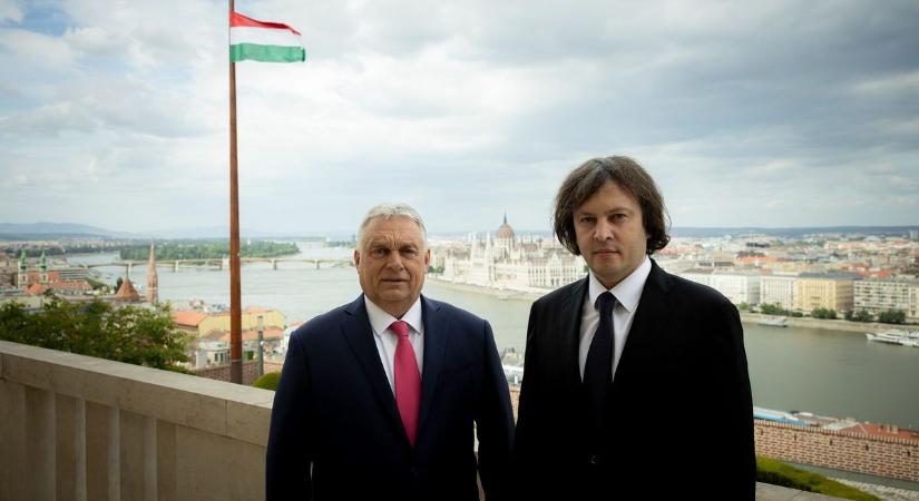 Orbán Viktor fogadta a georgiai kormányfőt