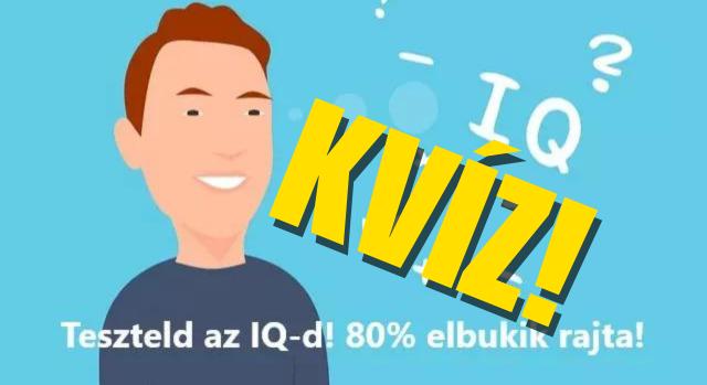 Kvíz: Teszteld az IQ-d! 80% elbukik rajta!