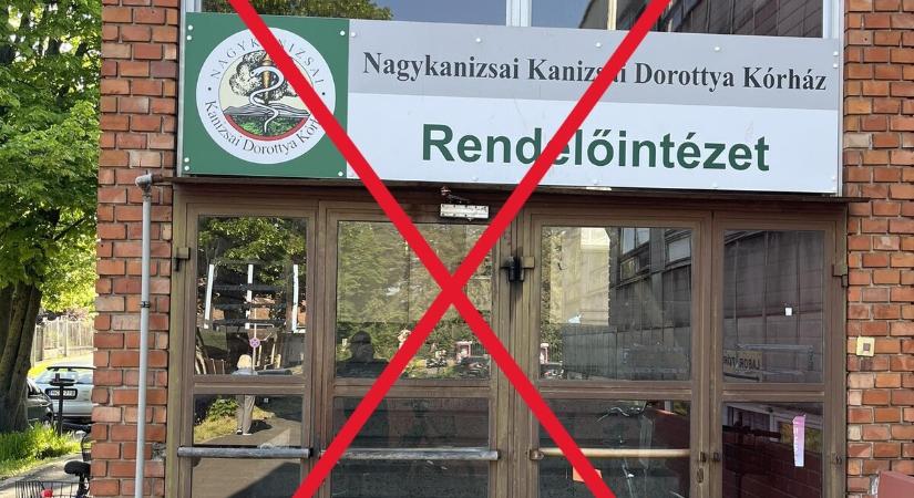 Lakossági tájékoztatás - Ajtócsere miatt változik a Nagykanizsai Kanizsai Dorottya Kórház rendelőintézetének megközelítése