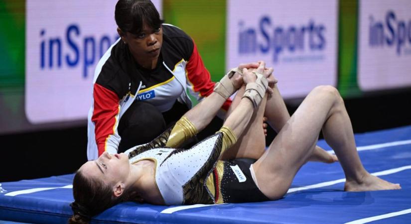 Dráma a tornász Eb-n: súlyos sérülést szenvedett egy 17 éves német sportoló