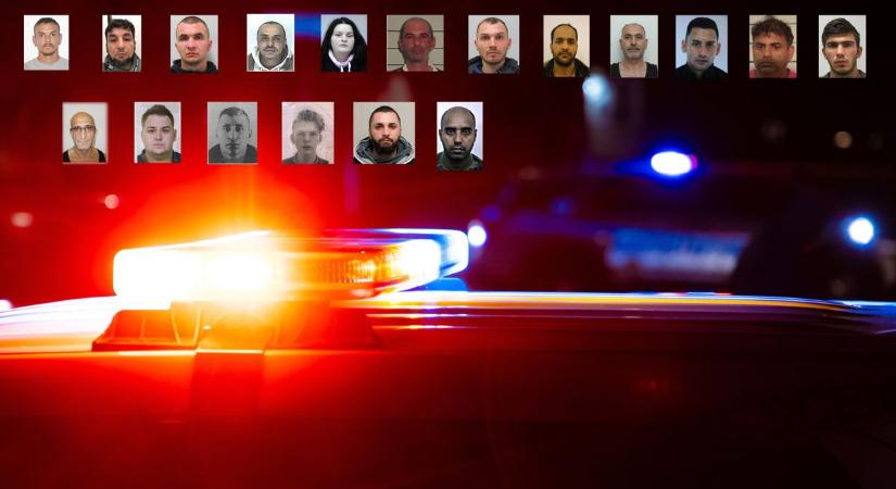 18 embercsempész akiket a győri rendőrök égre-földre keresnek