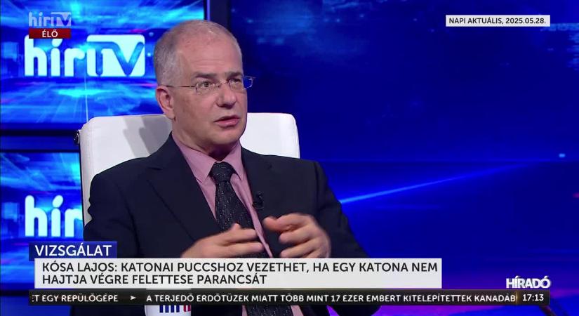 Kósa Lajos: Katonai puccshoz vezethet, ha egy katona nem hajtja végre felettese parancsát  videó