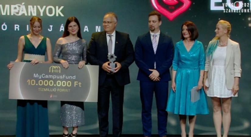 A Soproni Egyetem elnyerte „Az Év Egyeteme” elismerést a sikeres felvételi kampányok kategóriájában