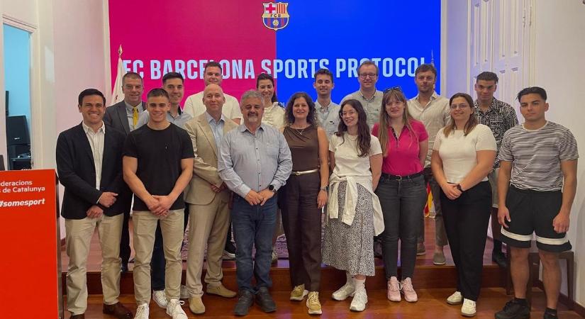 Tanulmányúton vettek részt a Széchenyi István Egyetem sportdiplomáciai képzésének hallgatói Barcelonában
