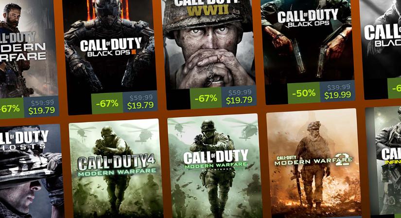 Mason, látod ezeket a számokat? Hatalmas leárazást kapott az összes Call of Duty