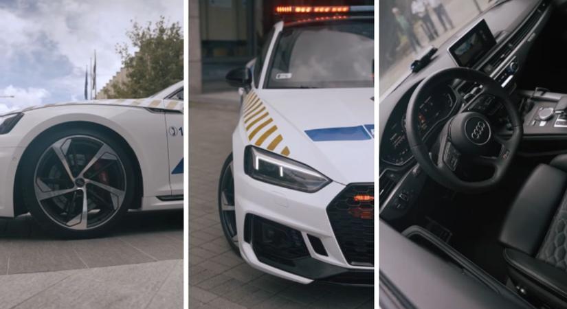 Drogdílertől lefoglalt 20 milliós Audiból csináltak rendőrautót - az M1-esen is üldöznek majd vele