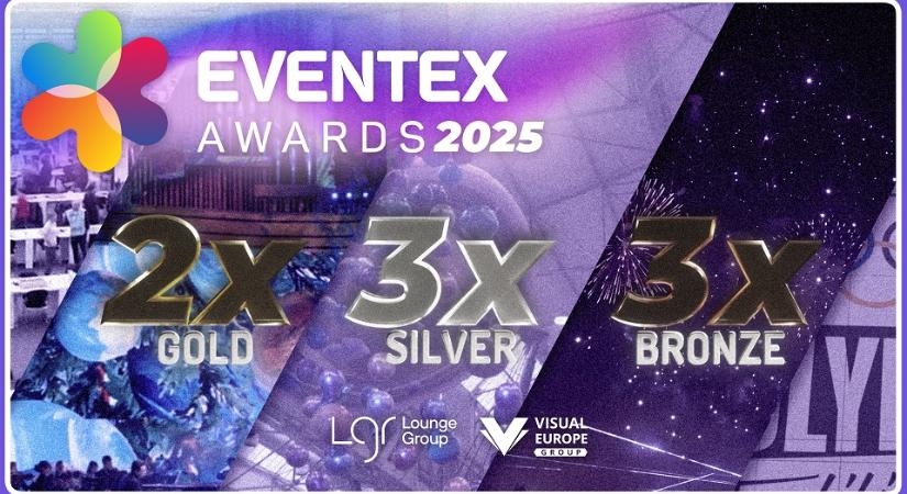 Rekordmezőnyben taroltak a magyar élményspecialisták az Eventex Awardson