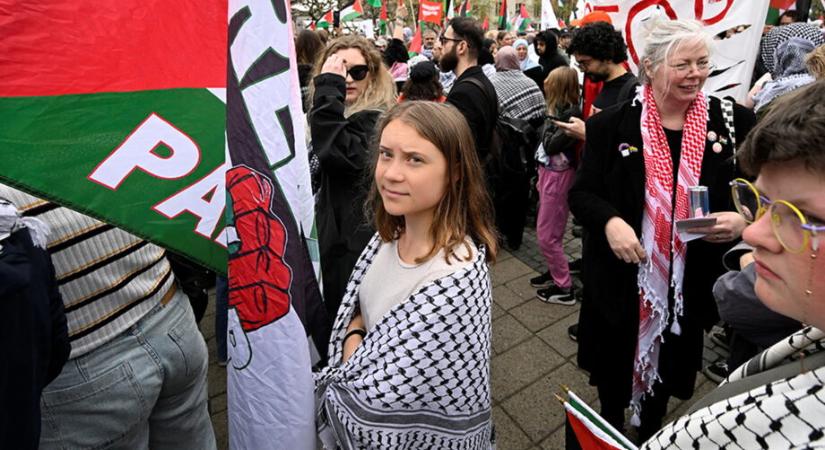 Gázába készül a „morcos kislány“: Greta Thunberg a „folyamatos népirtás” ellen szólal fel