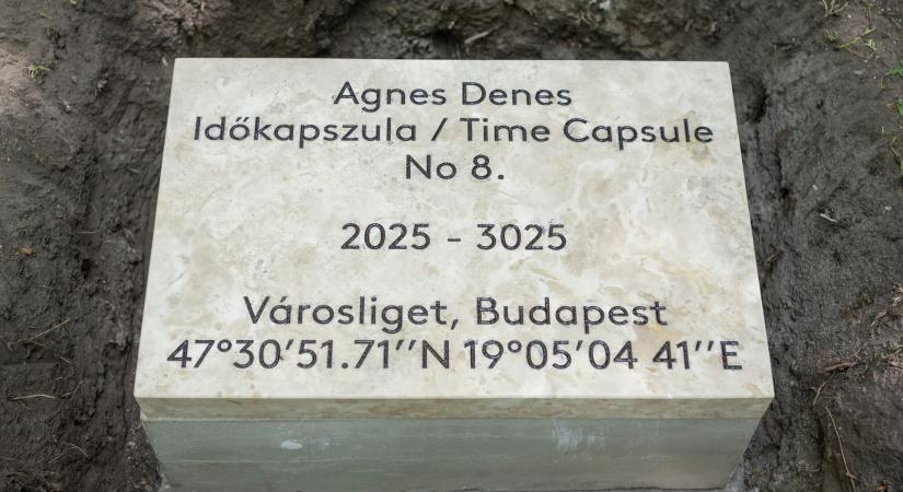 Elhelyezték Agnes Denes időkapszuláját a Városligetben