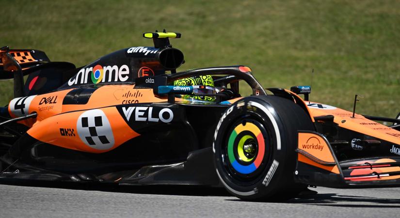 Norris a leggyorsabb Verstappen és a Ferrarik előtt Barcelonában