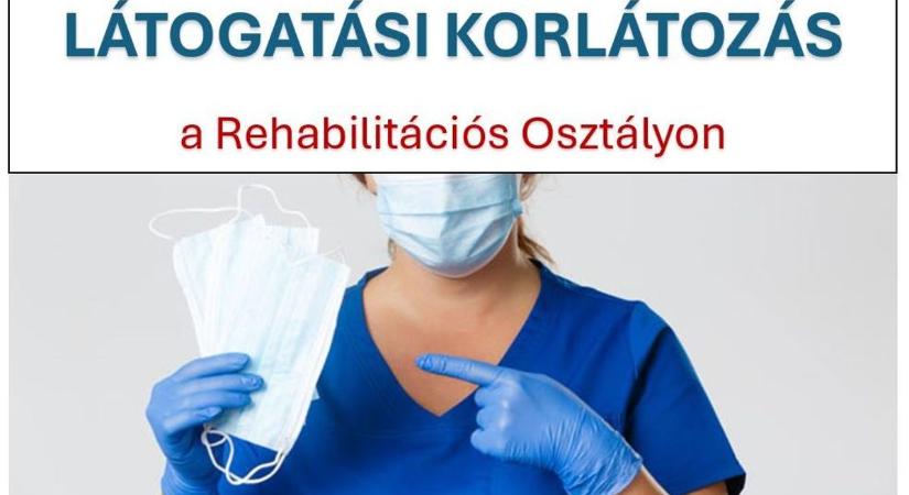 Maszk, kesztyű és csak 10 perc – korlátozás a kórházban!