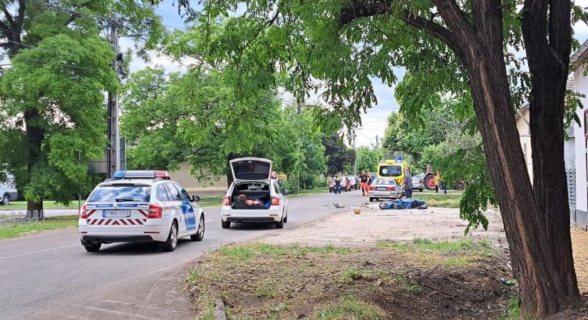 Félelmetes csend fogadta a kiérkező rendőröket a súlyos miklósi motoros gázolás helyszínén