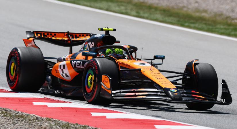 Norris nyerte az első szabadedzést Barcelonában