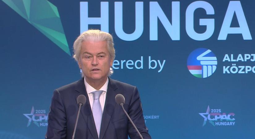 Magyarul is megszólalt a CPAC Hungary záróbeszédében Geert Wilders  videó
