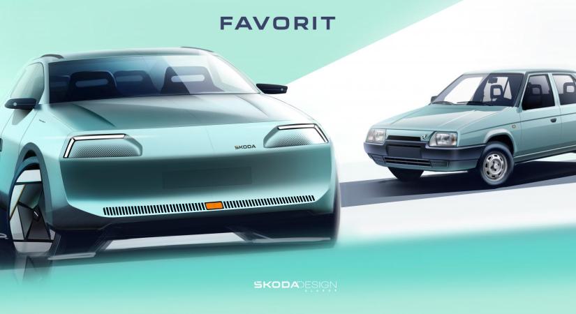 Visszatér a Škoda Favorit – elektromos crossoverként éled újjá a legendás modell