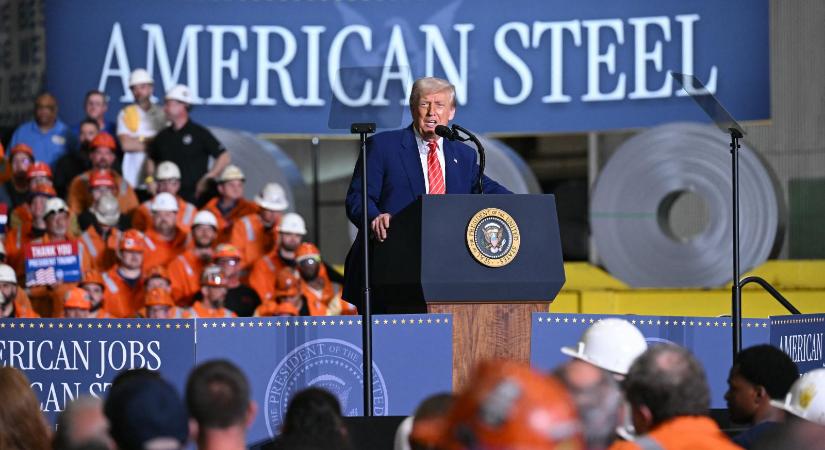 Donald Trump megduplázza az importált acélra és alumíniumra kivetett vámokat