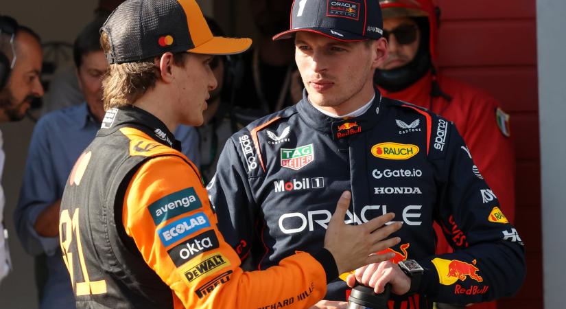 Szoros csata Barcelonában: Verstappen óvatos, Piastri bizakodó