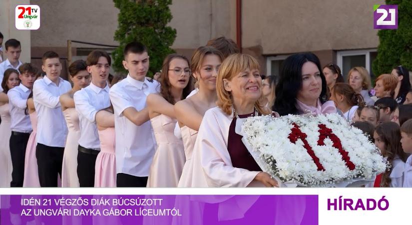 Idén 21 végzős diák búcsúzott az Ungvári Dayka Gábor Líceumtól (videó)
