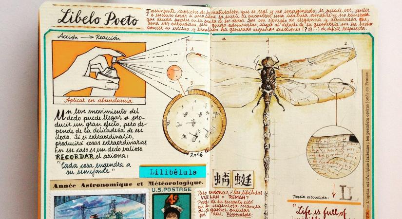 José nem firkál a noteszébe, hanem elképesztően profi rajzokat készít bele
