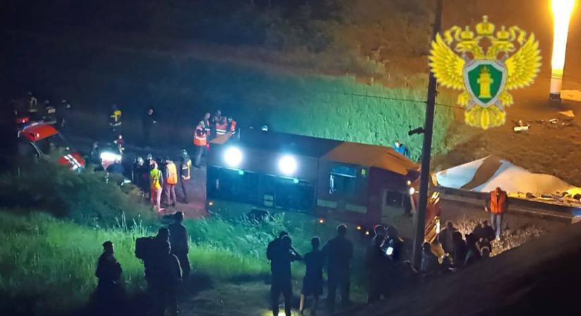 Kisiklott egy vonat az Ukrajnával határos orosz régióban