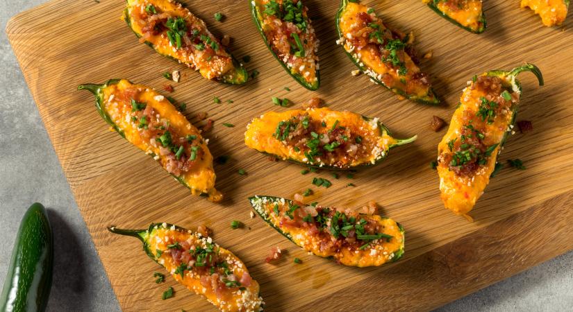 Házi jalapeno poppers egészségesebb verzióban