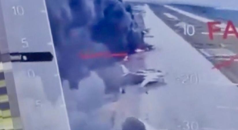 Orosz légibázisokra támadt rá Ukrajna, 40 bombázót semmisíthettek meg