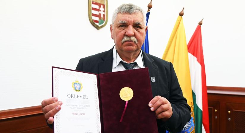 Veres József fűnyíróval és polgárőr mellénnyel írta be magát a város történetébe