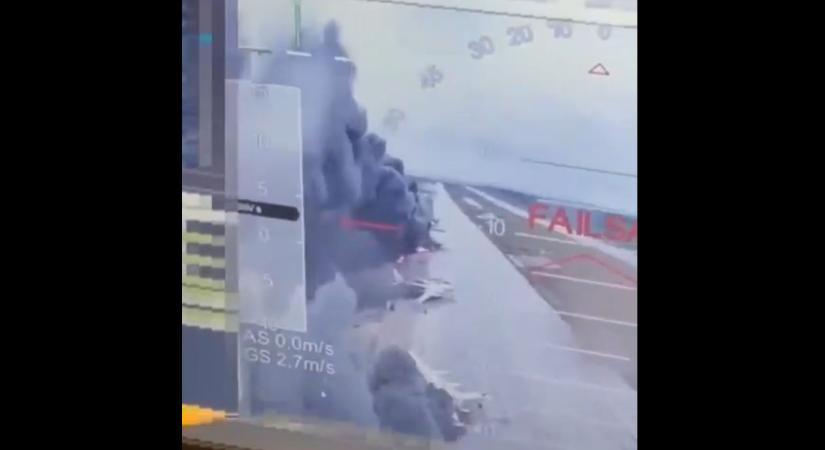 Ukrán drónok mértek csapást orosz katonai repülőterekre