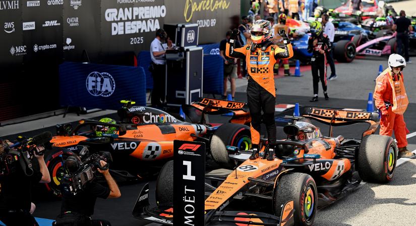 Verstappen teljesen begőzölt, a McLaren pedig kettős győzelmet aratott a Spanyol Nagydíjon