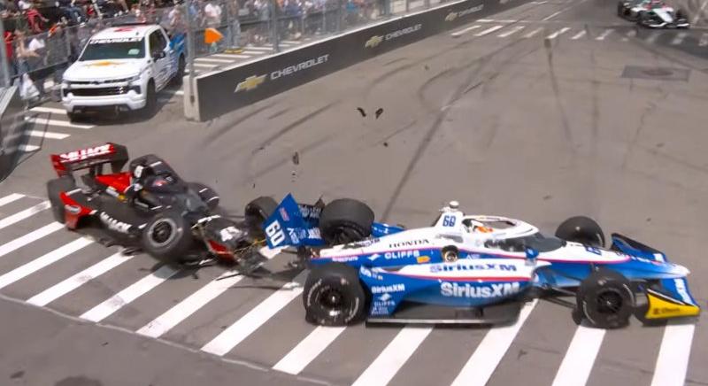IndyCar: Kirkwood nyert, Palout falba rakták a balesetekkel tűzdelt detroiti futamon (videó!)