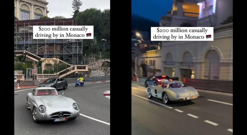 Nem a világ legdrágább autója, csak annak replikája gurult magyar rendszámmal Monacóban