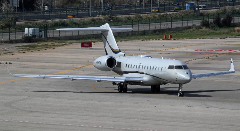 Használtan is 6-8 milliárd forintos Bombardier Global 5000 luxus magánrepülőgéppel bővült a NER-kedvenc cég flottája