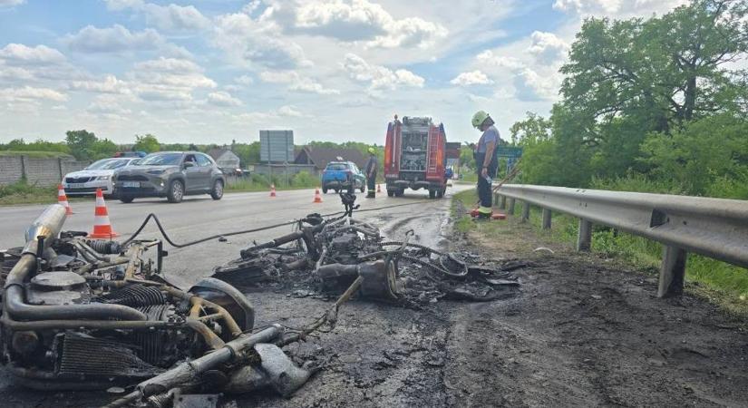Motorkerékpárosok szörnyű balesete
