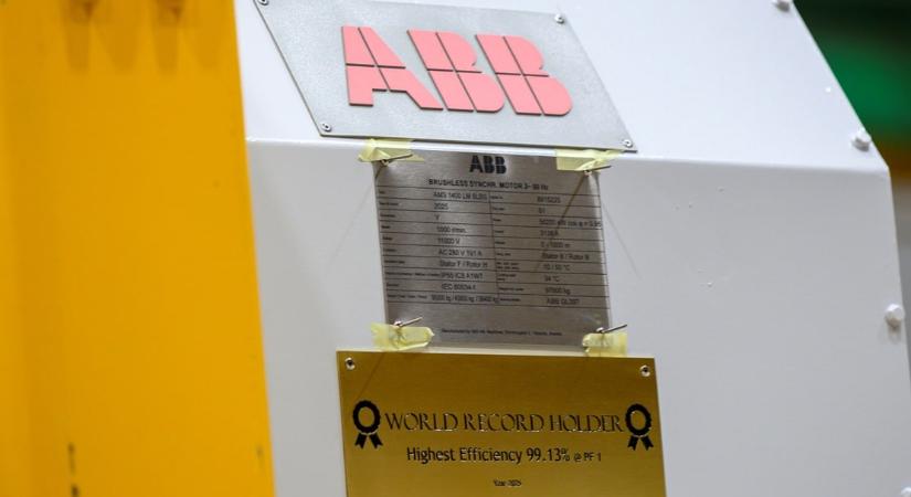 Új világrekord az ABB villanymotorja által elért 99,13%-os energiahatékonyság