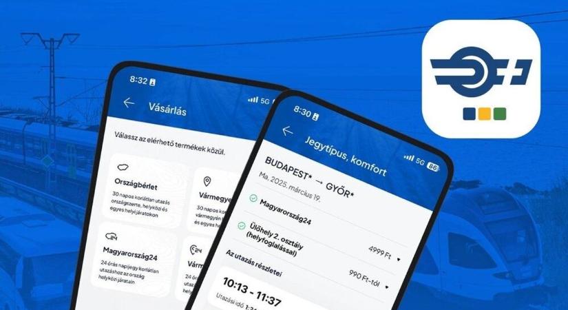 Új funkciókkal bővült a MÁV applikáció: mutatjuk, mik ezek!