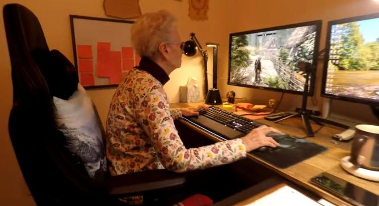 Az internet kedvenc Skyrim nagymamája kipróbálta az Oblivion Remastert, és a világ legcukibb videói születtek belőle