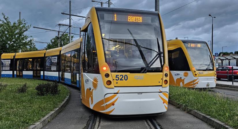 Lassabban közlekednek a villamosok Debrecenben