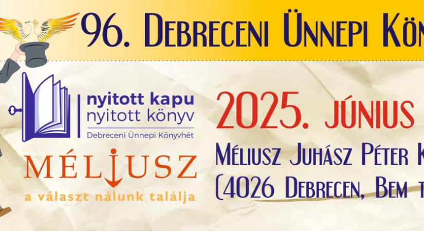 Ünnepi Könyvhét 2025, Debrecen – itt a részletes program