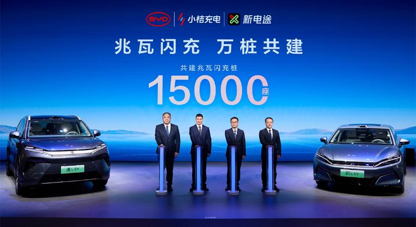 15 ezer darab megawattos töltőt telepít a BYD