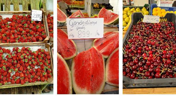 Epervásár, cseresznye-dömping és dinnye a piacon