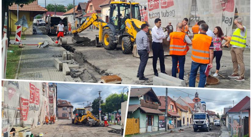 Fülek városa felújítja a forgalmas Városháza utcát