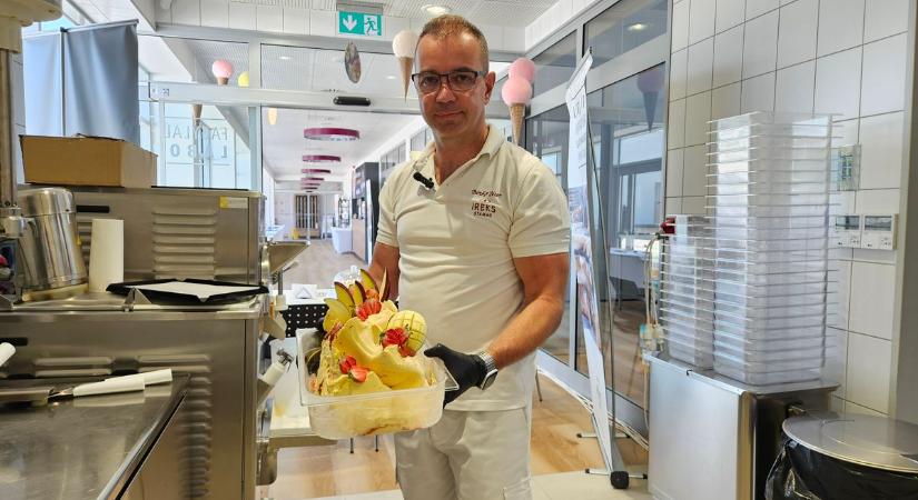Videó! Így készül a komáromi Nyári dallam, az Év fagylaltja