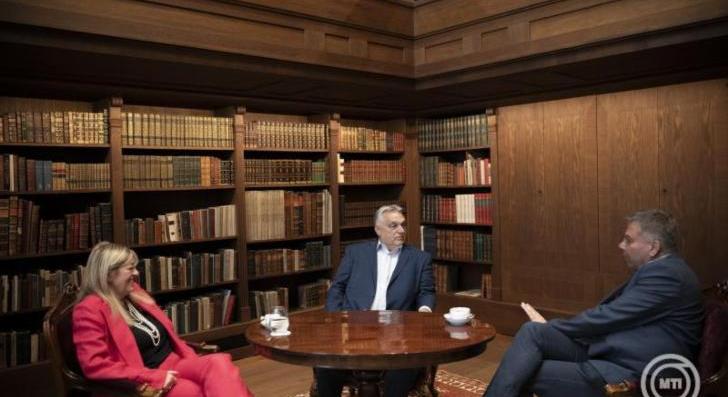 Orbán Viktor miniszterelnök a Karmelita kolostorban fogadta Ivan Krastev bolgár politológust