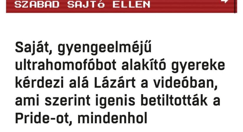 Lázár János gyermekét támadja a Független Objektív Sajtó