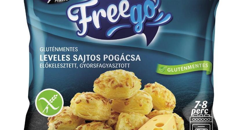 Freego, Gluténmentes leveles sajtos pogácsa, előkelesztett, gyorsfagyasztott