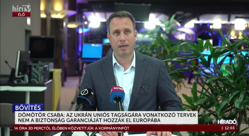 Dömötör Csaba: Ukrajna uniós tagsága nem a biztonság garanciáját hozza el Európa számára  videó