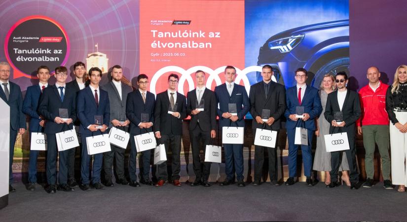 Audi Hungaria: idén is méltatták a duális képzés legkiválóbb fiataljait