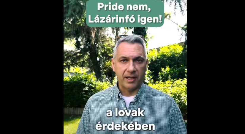 Lázár János félti a lovakat a Pride-tól