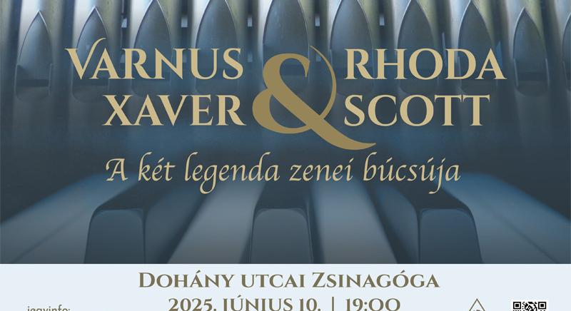 Varnus Xaver & Rhoda Scott: A Két élő legenda zenével búcsúzik egymástól